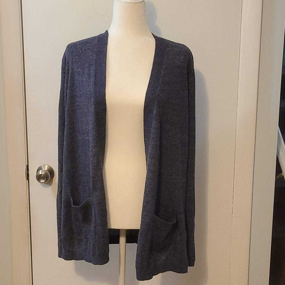 Gap Heather Blue Long Cardigan